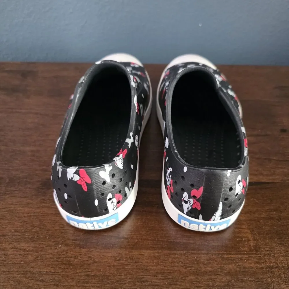 Disney Parks Minnie Mouse X Native ADULT M5 W7 Black / Red Waterproof shoes